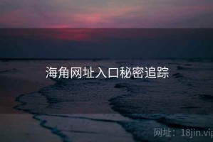 海角网址入口秘密追踪 海角网址入口秘密追踪