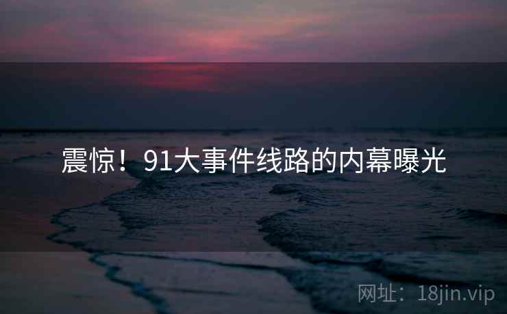 震惊!91大事件线路的内幕曝光 震惊!91大事件线路的内幕曝光