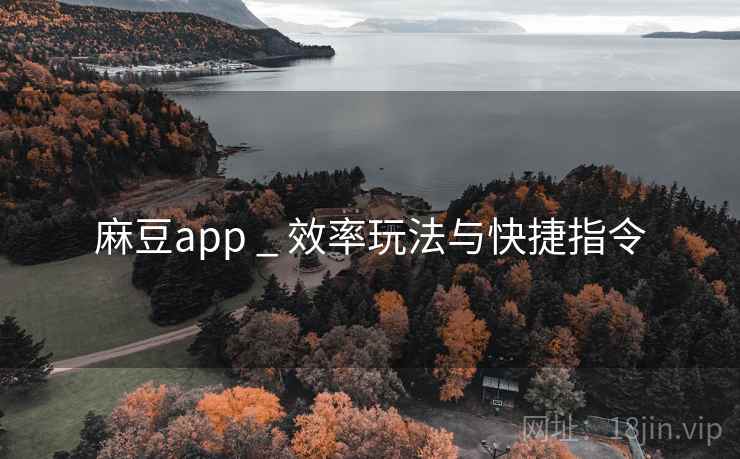 麻豆app _ 效率玩法与快捷指令 麻豆app _ 效率玩法与快捷指令